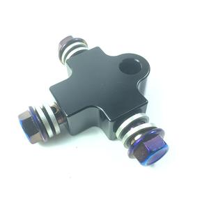 Sistema de Frenos de Disco Doble de Alto Rendimiento con Calibradores Izquierdo y Derecho y Adaptador de Manguera de Tres Vías para Motocicletas - Product Image 5