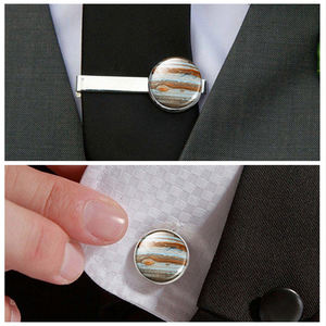 Juego de <span class=keywords><strong>Gemelos</strong></span> y Pisacorbatas de Cristal con Diseño del Sistema Solar <span class=keywords><strong>para</strong></span> Hombre, en Caja de Regalo <span class=keywords><strong>para</strong></span> Padre, Esposo o <span class=keywords><strong>Novio</strong></span> - Product Image 5