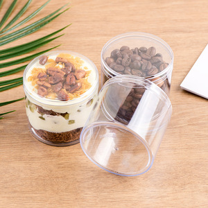 Boîte ronde en plastique transparente de qualité alimentaire, boîte de rangement pour bonbons, jouets, ou gâteaux mousse - Product Image 2
