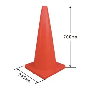 Ding Wang High Quality And High Elasticity Flexible PVC Safety Traffic Cone For Road Construction And Traffic Warninge