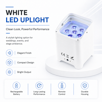 4 projecteurs professionnels IP65 avec sac, 6x18W RGB, LED à batterie, lumière PAR sans fil, contrôle WiFi par application, parc à thème