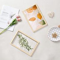 Cadres photo en bois avec fleurs séchées pressées, boîte à ombre flottante pour fleurs, décoration de table ou de mur