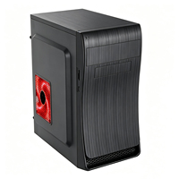 Boîtier PC Micro ATX Mini ITX 350mm Compact à Forte Demande, Châssis Compact avec 4 Emplacements PCI, Ventilation en Maille pour Disques HDD/SSD, Accessoires pour Hôte de Jeu