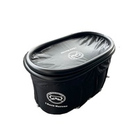 Baignoire à glace gonflable ovale XL 130 Gal pliable pour athlètes, récupération par bain froid, thérapie par eau froide portable