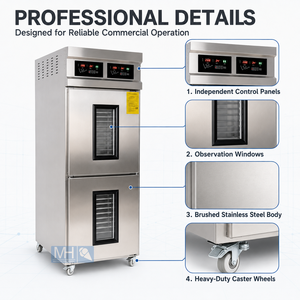 Automatischer Gärungs- und Reifungsschrank für Backen, Teigfermentation, Joghurt-Herstellung und Lebensmittelaufschmelzen aus Edelstahl - Product Image 4