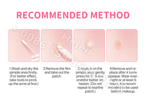 Parches de Hidrocoloide Personalizables de Venta Directa de Fábrica para Espinillas Faciales y Puntos de Acné con Estuche de Espejo - Product Image 3