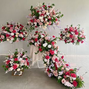 Wholesale Customized 50-80cm Wedding Event Decorative Table Centerpieces Pink <b>Artificial</b> Silk <b>Flower</b> Ball - Product Image 2