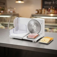Machine à trancher les aliments électrique, compacte et précise, pour trancher le pain, le fromage, la viande, le jambon, utilisation domestique en cuisine