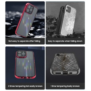 แม่เหล็กสองด้านแก้วProtector Anti Spyความเป็นส่วนตัวหน้าจอโทรศัพท์สําหรับiPhone 15 14 13 12 <span class=keywords><strong>11</strong></span> Pro Max - Product Image 6