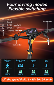 Nueva Llegada de Patinetes Eléctricos con Control Digital, Capacidad de Carga de 150 kg, Llantas de Vacío Todoterreno de 10 Pulgadas, Plegables - Product Image 6