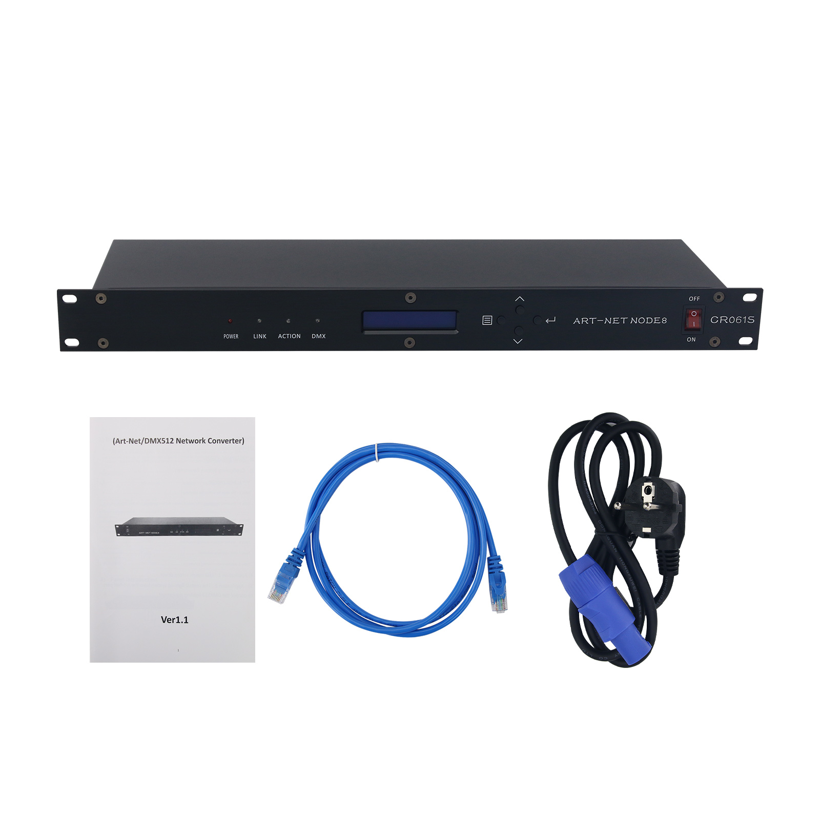 CR061S 8CH ArtNet DMX Interface - Reliable DMX512 Converter for