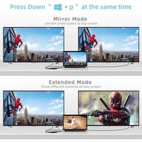 Adaptador USB 3.0 a Doble HDTV 1080P 60Hz, Revestimiento de PVC Chapado en Oro, Conversor de Video de 2 Salidas para Laptop, PC de Escritorio y Hub
