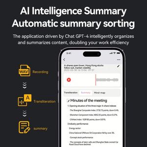 Ai Ghi âm giọng nói phiên âm và tóm tắt với Máy ghi âm chatgpt hỗ trợ 80 + ngôn ngữ ghi âm cho các cuộc họp/cuộc gọi - Product Image 4