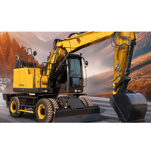 Excavatrice sur pneus XE155WECR de Chine : Haute Qualité et Prix Abordable pour Travaux Routiers et Construction Municipale, Mobilité Flexible - Product Image 1