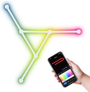 स्मार्ट rgbic दीवार sconns प्रकाश संगीत सिंक वॉयस कंट्रोल नेतृत्व वाली दीवार Grab लाइट बार - Product Image 6