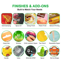 Sachets Doypack Personnalisés Écologiques avec Fermeture à Bouton pour Bouillon de Bœuf, Soupe, Gommes à Mâcher – Sacs Mylar de Qualité Alimentaire