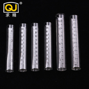 Qj Glass Rain Gauge 22x140mm Outdoor Measurement With Flanged Edge Printable Logo - Product Image 1