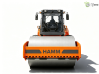 Rouleau vibratoire à tambour unique HAMM 3412 de 12 tonnes d'occasion, conforme aux normes EPA |   Compacteur de sol EURO 5, moteur 95 kW, testé et inspecté