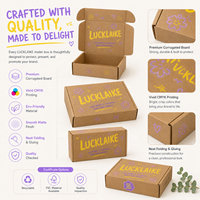Boîtes en papier kraft avec logo personnalisé, emballages en carton ondulé pour cosmétiques, boîtes d'expédition, emballages en carton ondulé pour soins personnels