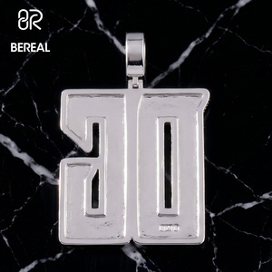 Colgante de Letra P con Incrustaciones de Moissanita VVS, Pasa Prueba de Diamantes, de Lujo, Personalizado, Plata 925, Estilo Hip Hop, Colgante con Nombre, Joyería Fina para Hombre - Product Image 2