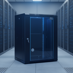 Gabinete de rack para servidor de red Vevor 15U de montaje en pared, con puerta de vidrio de 18 pulgadas y cerradura, para uso en centros de datos. - Product Image 2