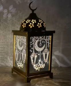 Tùy Chỉnh Kim Loại Thủ Công Mỹ Nghệ Ả Rập Tiên Tri <span class=keywords><strong>Muhammad</strong></span> Ramadan Trang Trí Đèn Lồng Hồi Giáo Karim Eid Nhà Gió Đèn - Product Image 3