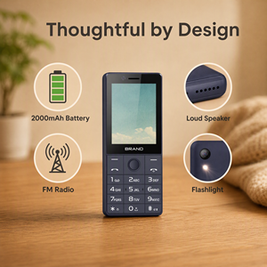 Android 4G LTE Smart <strong>Phone</strong> with French Support Dual SIM Unlocked Quad Core Processor 2MP Camera 2.8" TFT Display - Product Image 3