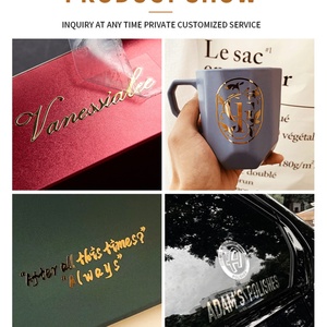 Custom <b>Waterproof</b> UV Transfer Sticker Candle <b>Label</b> for Wine Bottles-Luxurious Holographic Design - Product Image 4