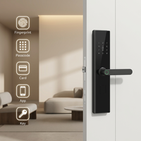 Serrure de porte intelligente biométrique Vertexis Best Seller avec écran tactile, sans clé, contrôle à distance WiFi via l'application Tuya