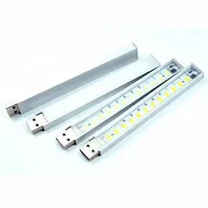 Luz LED portátil USB 5V, barra de luz creativa, 3, 8, 12, 24 SMD, 5730, lámpara de mesa de escritorio, linterna para libros, luz nocturna