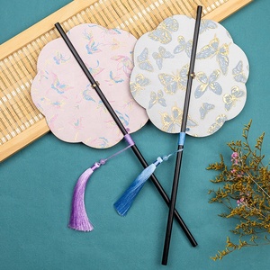 Abanico redondo tejido de bambú <span class=keywords><strong>enrollable</strong></span> de estilo chino, decoración Vintage para el hogar, Libélula de ocho pétalos, ventilador <span class=keywords><strong>enrollable</strong></span> Yaoshan, accesorio Hanfu - Product Image 6