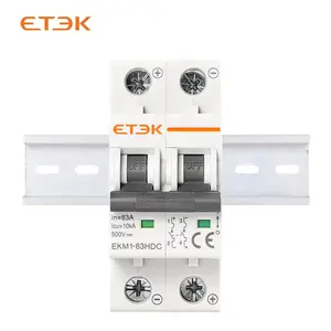 ETEK-Disyuntor en miniatura para sistema solar fotovoltaico con informe de prueba TUV CB, 6KA/10KA, MCB, aprobación INMTRO