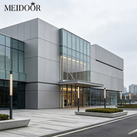 Système de mur rideau extérieur moderne Meidoor ultra insonorisé, cadre en aluminium, isolation élevée, façade pour bâtiment commercial, centre commercial