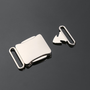 Hebilla Plana de Metal de 30mm, Aleación Plateada, Cierre para Cinturones, Bolsos, Mochilas, Ropa, Accesorio de Ferretería para Correas - Product Image 2