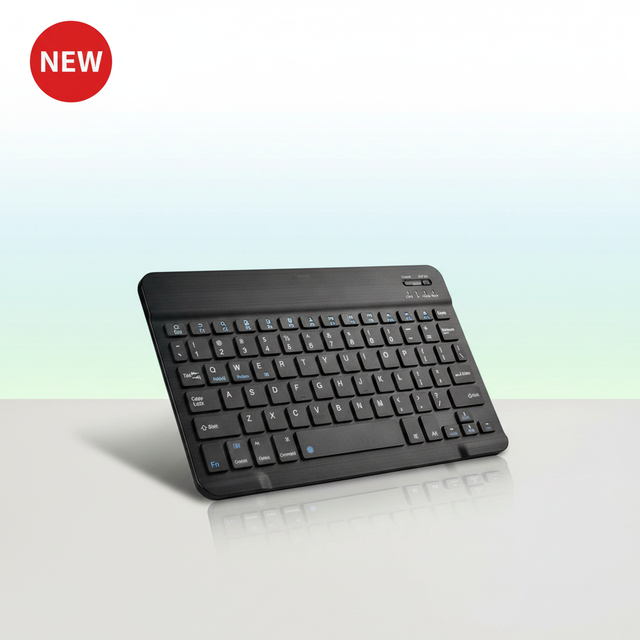Wireless BT Keyboard RGB Backlit Ultra Thin 78 Keys Slim Design Compatible with IOS Android Tablet PC