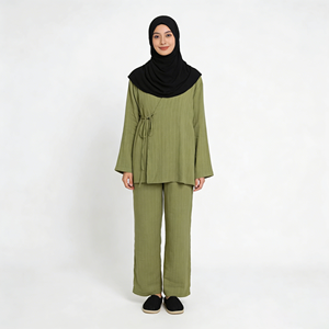 Abaya per Donne Musulmane in Poliestere Leggero, Taglie Grandi, per Preghiera del Ramadan e Abiti da <span class=keywords><strong>Matrimonio</strong></span>, Design Portatile Fatto a Mano - Product Image 1