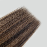 Haiyihair Meilleures ventes Mèches de cheveux naturels à double tirage, trame invisible, pointe plate # mukden Prix d'usine pour femmes