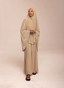 2025 फैशन इस्लेमिक कपड़े अबाया ने प्रीमियम जर्सी कपड़े की लोचदार जर्सी कपास लंबे हिजाब खिमर - Product Image 4