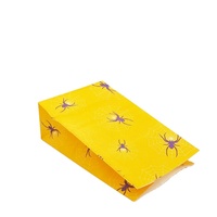 Sacs cadeaux en papier jetables de luxe pour fête d'anniversaire, motif araignée, biodégradables, imperméables, sacs en papier pour la restauration rapide, sacs d'emballage alimentaire