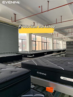 Mobilier Lit Hôtel Mousse à Mémoire de Forme de Luxe Commande en Ligne Matelas Matelas King Size à Ressorts Pochettes
