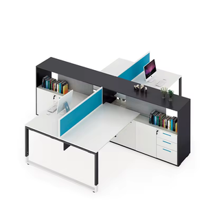 공장 가격 도매 품질 보장 현대 디자인 모듈 형 사무실 직원 데스크 워크 스테이션 - Product Image 5