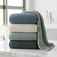 Serviette de bain en fibre de bambou avec logo personnalisé, 500 GSM, grande taille 70x140 cm, douce, absorbante, écologique, pour hôtel, maison, spa