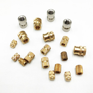 Knurled Nuts Metric <b>Thread</b> <b>Inserts</b> Copper Material Right Hand Fully Threaded With Through Holes And Blind Holes - Product Image 3