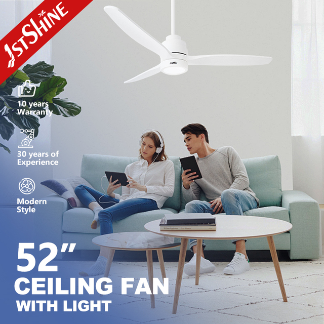 1stshine Solid Wood Factory Indoor Durable Quality Contemporary Style Heavy Duty Professional Grade Ceiling Fan With LED Light