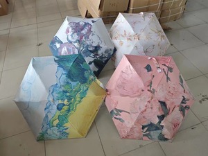 ร่มพับ 5 ตอน ขนาดเล็ก กะทัดรัด พกพาสะดวก กันแดด กันฝน ป้องกันรังสียูวี สำหรับผู้หญิง - Product Image 4