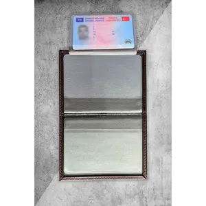 Porte-carte de permis personnalisé en cuir thermo avec logo GMC, personnalisable avec cadre - Product Image 2