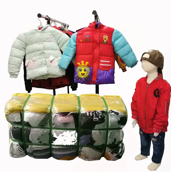 Chaqueta de invierno para niños, ropa de segunda mano de Marca mixta