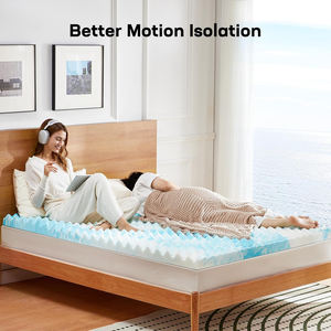 <span class=keywords><strong>Surmatelas</strong></span> en mousse à mémoire <span class=keywords><strong>de</strong></span> <span class=keywords><strong>forme</strong></span> alvéolée <span class=keywords><strong>de</strong></span> 3 pouces pleine grandeur, infusé <span class=keywords><strong>de</strong></span> gel rafraîchissant, écologique, marque REALFINE, pour canapé-lit, camping-car, caravane - Product Image 5