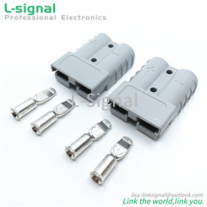 2 pins 50A 600V <span class=keywords><strong>Battery</strong></span> <span class=keywords><strong>Charger</strong></span> DC Power Connector cho EV xe nâng xe tải - Product Image 3