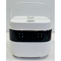 Mini-cuiseur à riz électrique portable compact 2,1-3,0 L avec fonction maintien au chaud automatique, tasse doseuse, boîtier en plastique, idéal pour hôtels, dortoirs et voitures, facile à utiliser